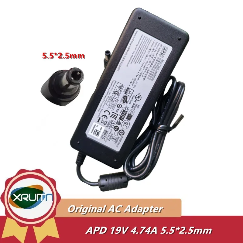 

New Genuine APD DA-90J19 19V 4.74A 90W 5.5x2.5mm AC Adapter For Intel NUC 8 10 Laptop Power Supply Charger