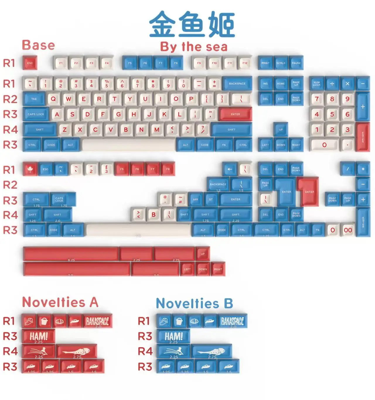 Imagem -02 - Gmky Afsa Wob Keycap Abs Duplo Tiro Keycap para Cherry mx Switch Keycaps para Usb com Fio Teclado de Jogo Mecânico