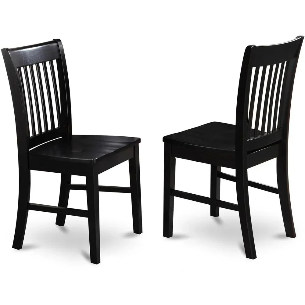 

Dining Chairs Slat Back Wood Seat Kitchen, Set of 2, Comfortable Wooden Seat, Top Quality Material, Dining Room Chair