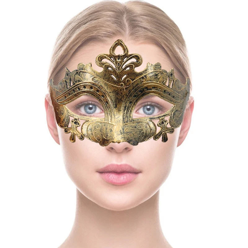 1PC Masquerade Mask Halloween Costume Party Mask Plastic Half Face Mask Women Men Fancy Dress