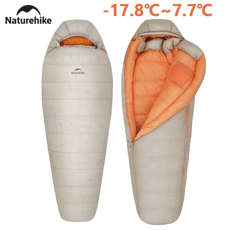 Naturehike 2025 Nuovo Snowbird Pro Sacco a pelo in piuma d'oca da campeggio Inverno caldo antivento Sacchi a pelo d'oca Escursionismo -17,8 ~ 7,7 ℃