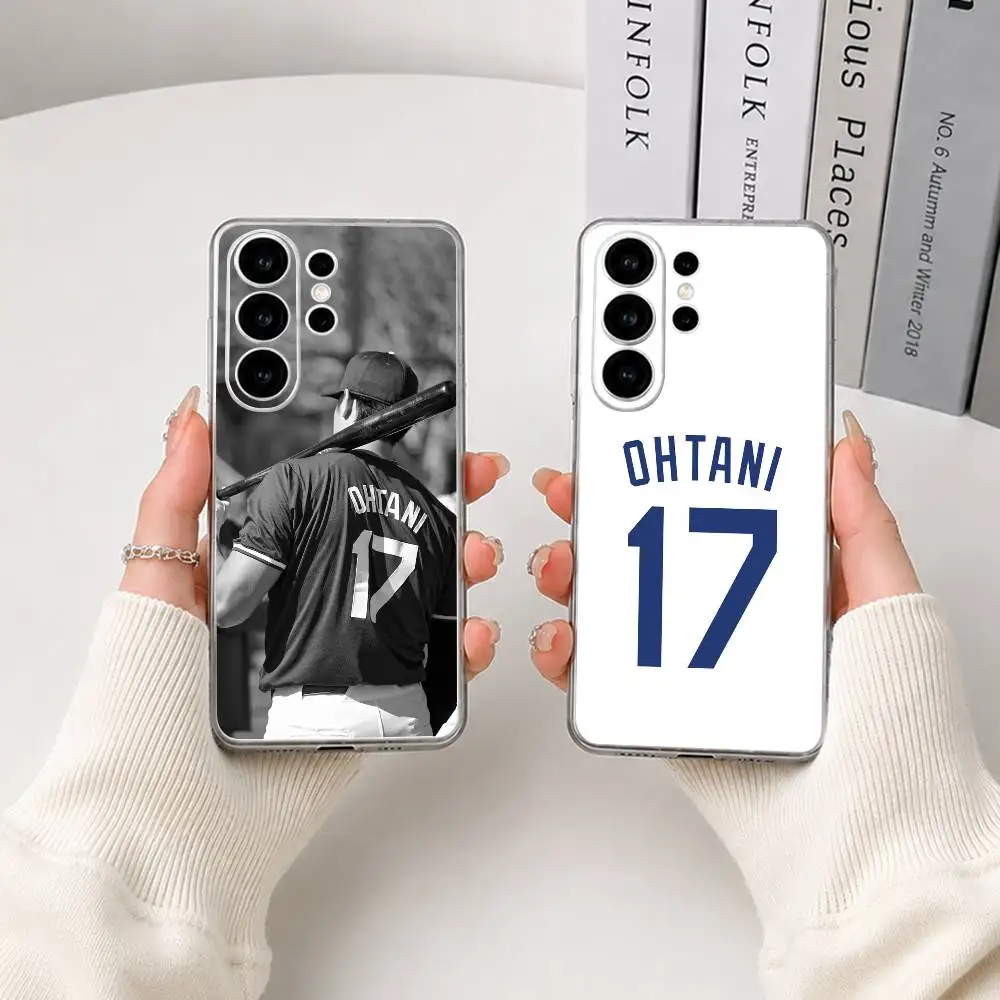 S-Shohei Ohtani 17 Baseball Phone Case For Samsung S25,S24,S21,S22,S23,S30,Ultra,S20,Plus,Fe,Lite Transparent Cover