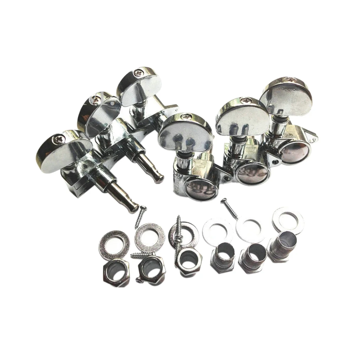 Imagem -02 - Totalmente Fechado Guitar String Knob Corda Winder Tuning Pegs Chaves Tuners Cabeças de Máquina