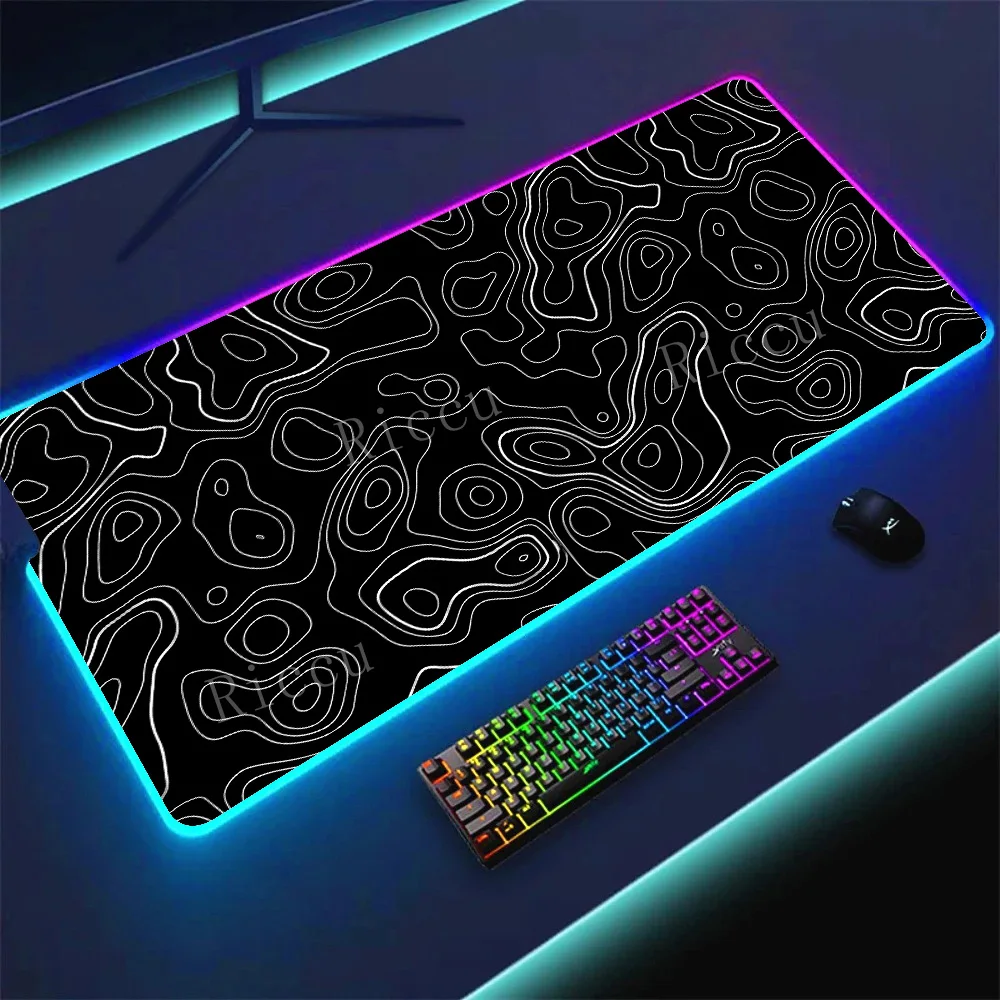 

Gaming teclado mousepad XXL Large Keyboard Table Speed Desk Mat Anime 900x400mm Mouse Mat Liquid Strata Art mouse pad Desk Mats