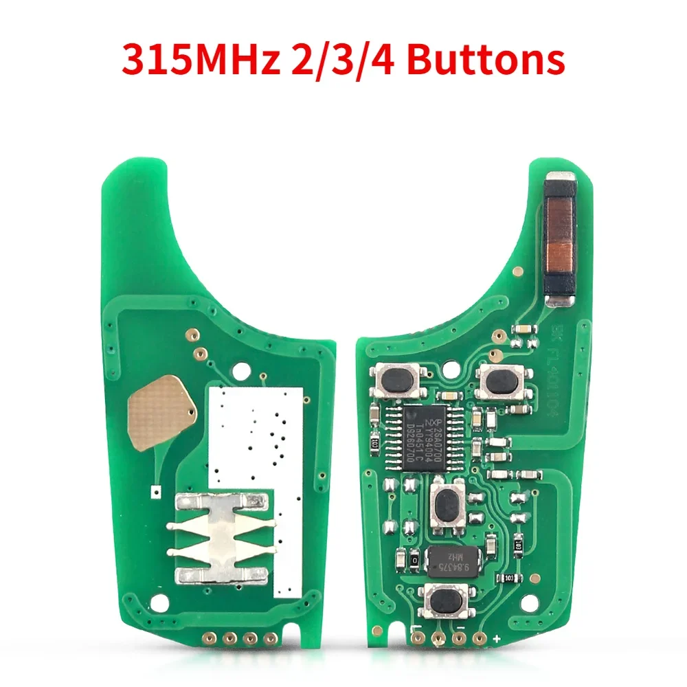 KEYYOU 1PCS NEW 315/433MHz For Chevrolet Malibu Cruze Aveo Spark Sail For Opel Vauxhall Car Remote Key Circuit Board Electronic