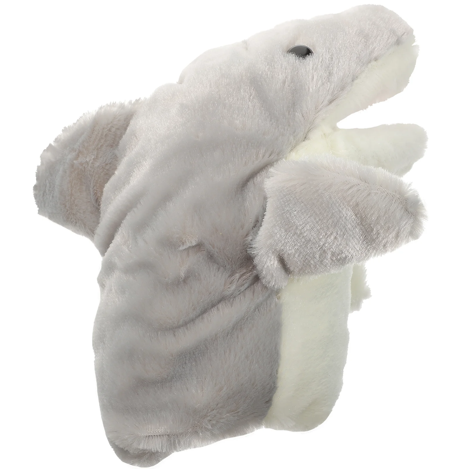 Jouet en peluche animal pour enfants, marionnette à main, requin, conte, dessin animé, roi prudent, jouets pour enfants