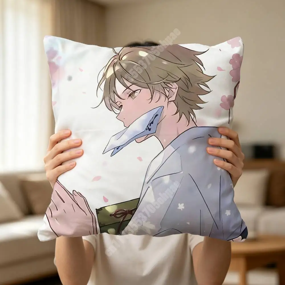 Natsume's Book of Friends Nyanko Sensei Pillow Cover Sofa Couch Cushion Case Creative Workspace Accent Home Decor