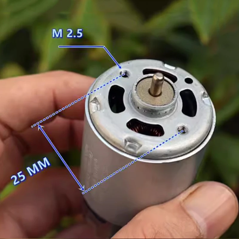 

Mabuchi RS-550VC-7525 High-Speed Mini Motor 21300RPM 36mm Shaft 10.8V 12V 14.4V for Drill Garden Tools DC 3.15mm