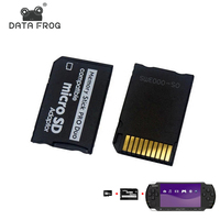 DATA FROG Memory Stick Pro Duo Adapter For PSP 1000/ 2000/ 3000 Micro SD TF to MS Card Adapter Converter Plug and Play
