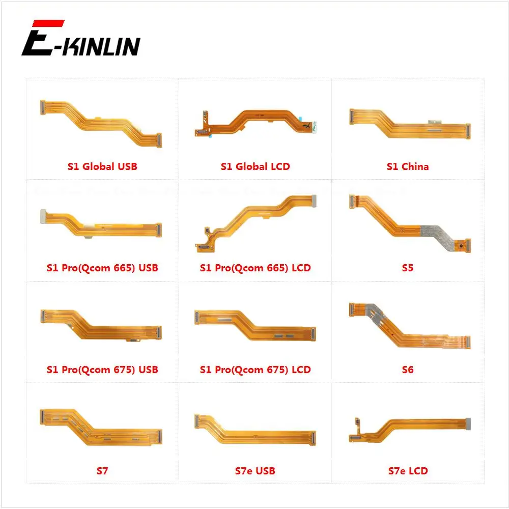 Main Motherboard LCD Display Connector Flex Cable For Vivo S1 Global S1 Pro S5 S6 S7 S7e