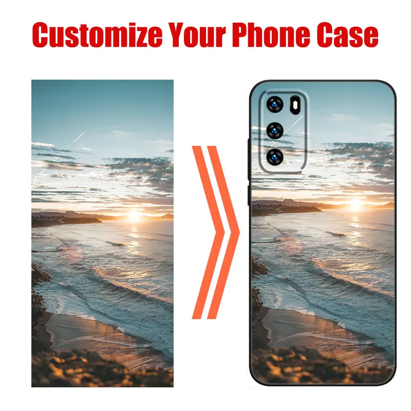 Customized DIY Phone Case For Honor Magic 4 20 50 Lite 60 SE 30 70 80 Pro Plus 20E 20i 30i 20S 30S Soft TPU Black Cover