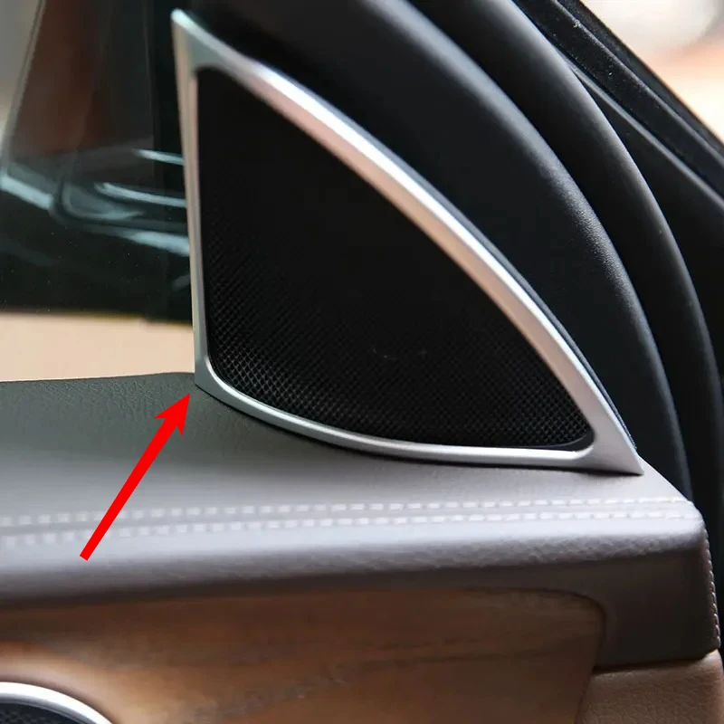 Auto A-Säulen-Hochtöner-Lautsprecher-Rahmenabdeckung Zierleiste Tür-Audio-Lautsprecher-Umrandung für Mercedes Benz E-Klasse W213 2016-2018