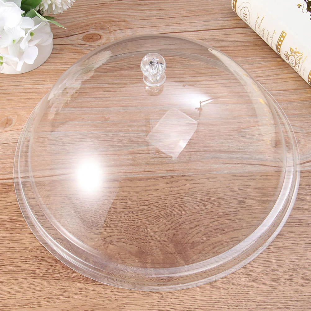 

2 Pcs Griddle Food Cover Acrylic Protector Paper Cup Gadgets Protecting Tent for Microwave Oven