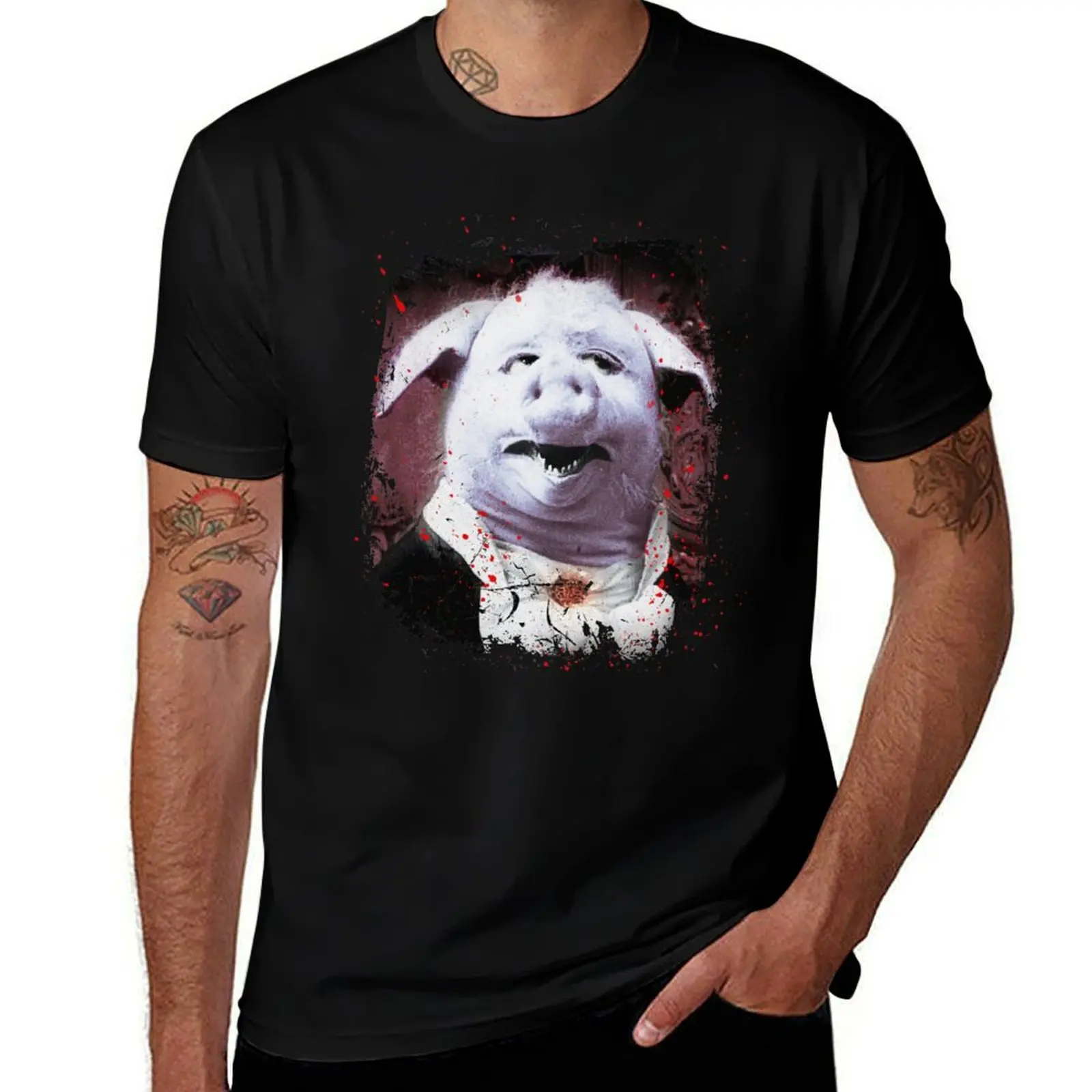 The Dancing Pig T-Shirt Thanksgiving Casual Tee