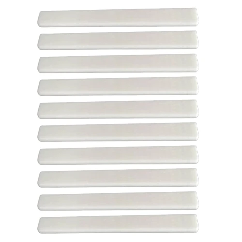 10 Uds. Sillín de hueso para guitarra clásica 80x3x9mm puente de tuerca luthier DIY