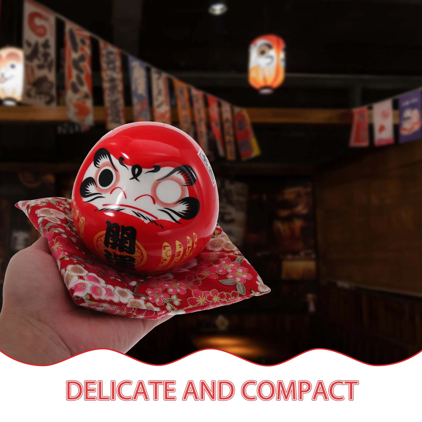 Japanese Style Ceramic Statue Cartoon Lucky Cat Figurines Fortune Ornament Landscape Home Decoration