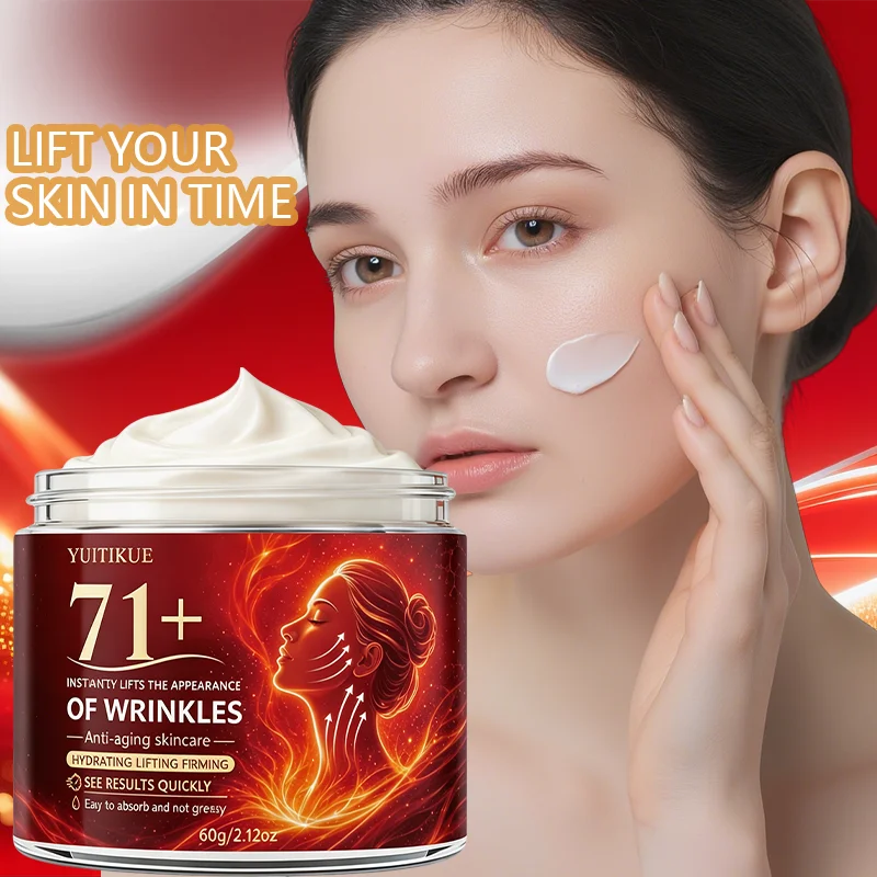 YUITIKUE 71+ Face Cream Anti-Aging Lifting Firming Facial Cream Hydrating Smooth Skin Moisturizer Easy Absorb Skin Care Cream