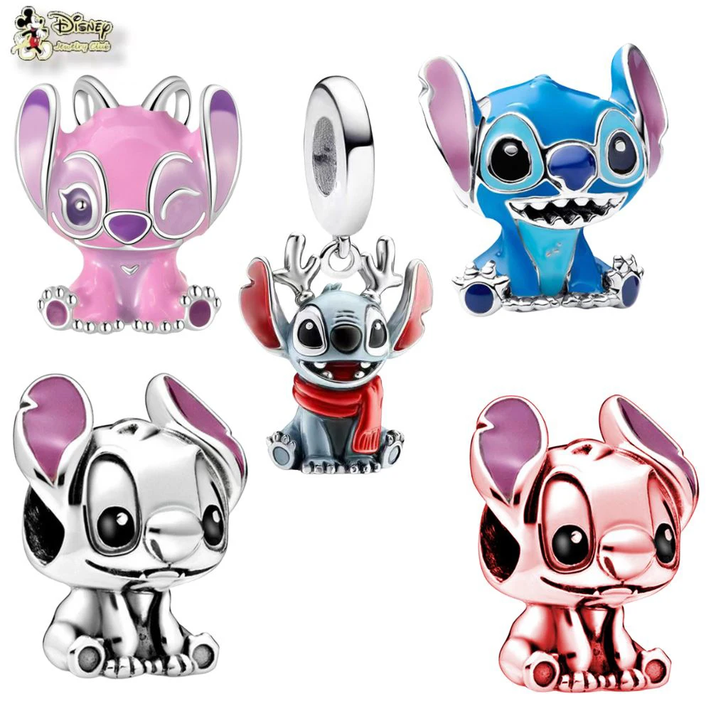 

Подвески «сделай сам» Disney Stitch 2025 года — бусины для торта на день рождения, идеальный ювелирный подарок, подходит для браслета