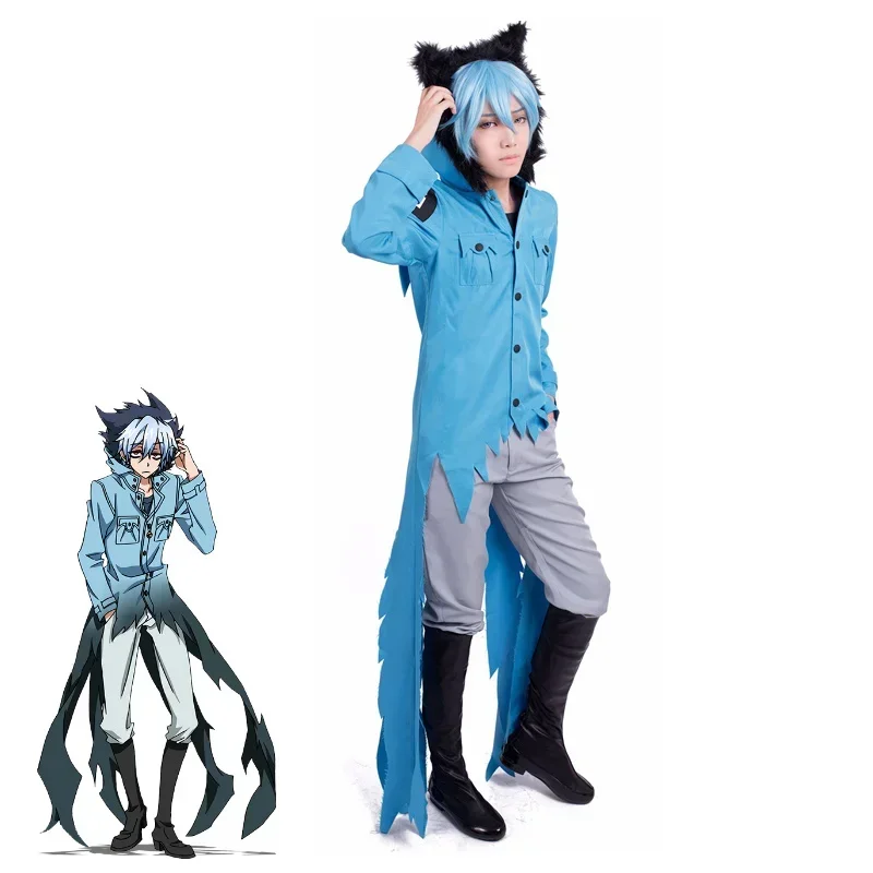 Anime Servamp Sleepy Ash Kuro Cosplay Costumes Vampire Black Cat Uniforms Halloween Carnival Outfits Jacket Pants Custom Made