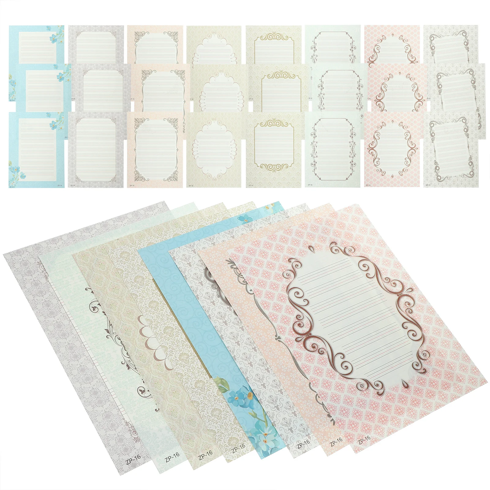 32 Blatt Kalligraphiepapier, verdicktes englisches Schreibpapier, Handschrift-Übungsblätter für Anfänger, Pinselstift, Kalligraphie