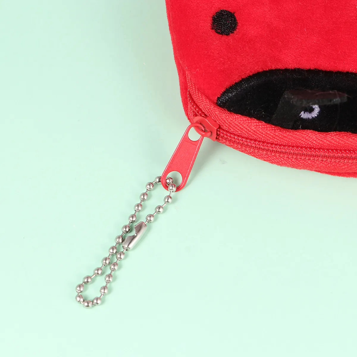 

Набор из 3-х компактных кошельков с милым узором божьей коровки, на молнии, минималистичный маленький кошелек для монет, наличных, ключей, чеков, для повседневного использования в дороге