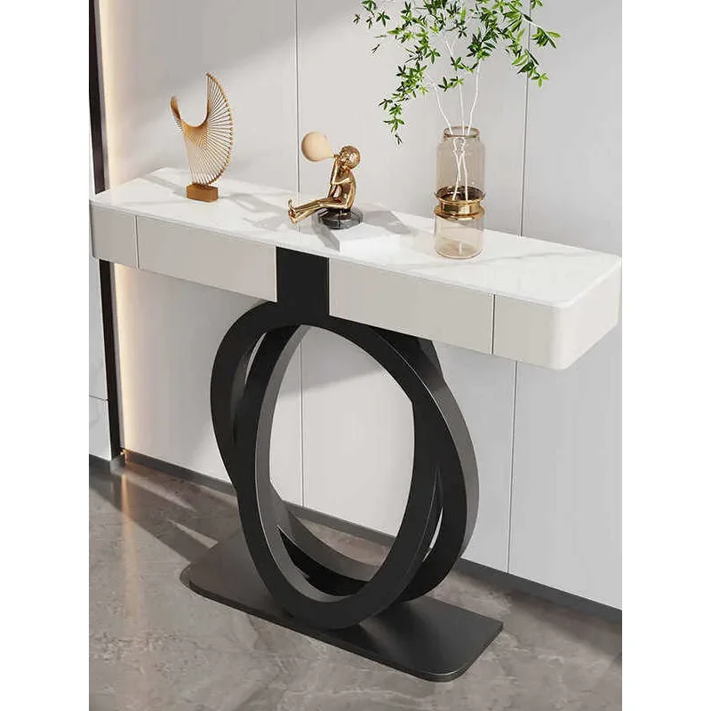 for Entrance Table Light Luxury Simple Modern Bar Table Aisle Corridor Wall Decorative Cabinet Entry Table Design Feeling