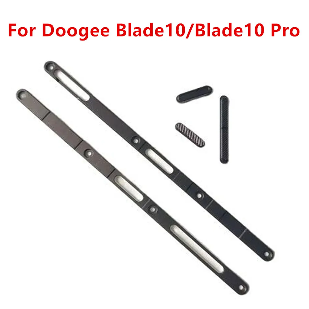 For Doogee Blade 10 10PRO Cell Phone Middle Side Metal Frame Repair Housings Cover Trim Bar+Power Volume Control Button Key