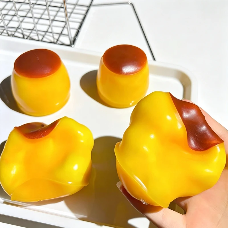 Knuspriger Pudding Squishy Fidget-Spielzeug Knusprige Squishies Quetsch-Stressball ASMR Anti-Stress-Entspannung Handgeschenk Spielzeug für Erwachsene – Detail 2