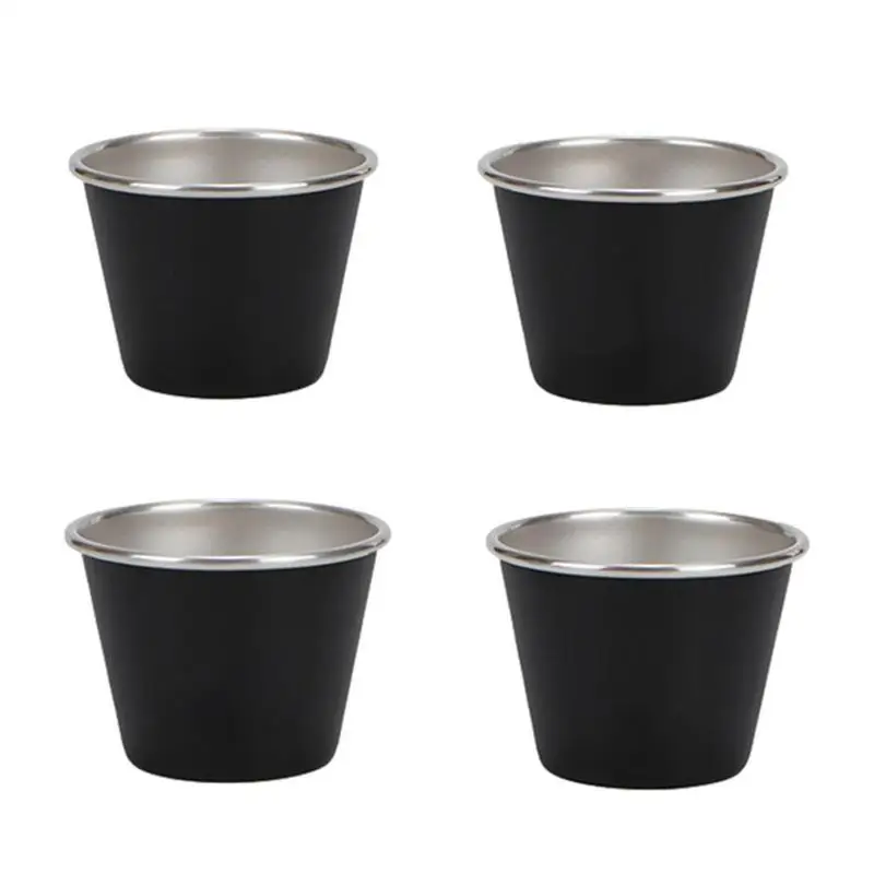 

Travel Shot Glass Set Set Of 4 Stainless Steel Portable Camping Shot Cups 50ml Drinking Vessel Travel Teacups In Mesh Carrying