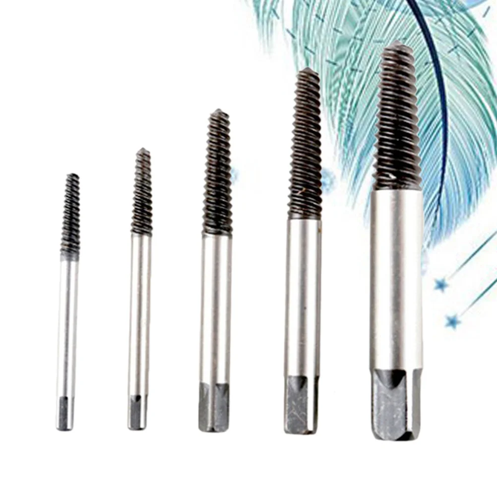 

Набор из 5 экстракторов для сломанных винтов, усиленный, из углеродистой стали, с двойной закалкой, для авторемонта, легкий в использовании, для извлечения выломанных шпилек