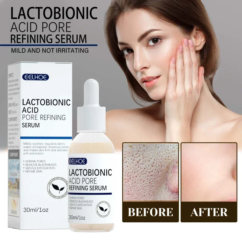 

Lactobionic Acid Shrink Pores Facial Serum Fade Fine Lines Firming Nourish Essence Face Serum Moisturizing Brightning Skin Care