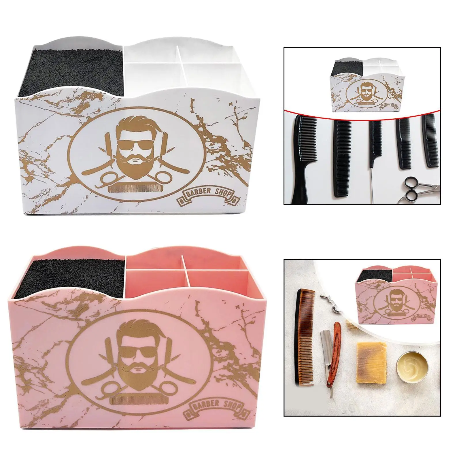 

Salon Scissors Holder Rack Storage Case Hair Stylist Shears Stand for Clips Hair Stylists Hairstyling Hairdressers Combs