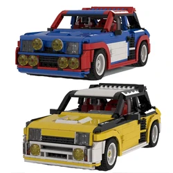 MOC Technical Car Renault R5 Turbo Maxi Sportscar Creative Expert Vehicles Sets Building Blocks Toys For children Christmas Gift