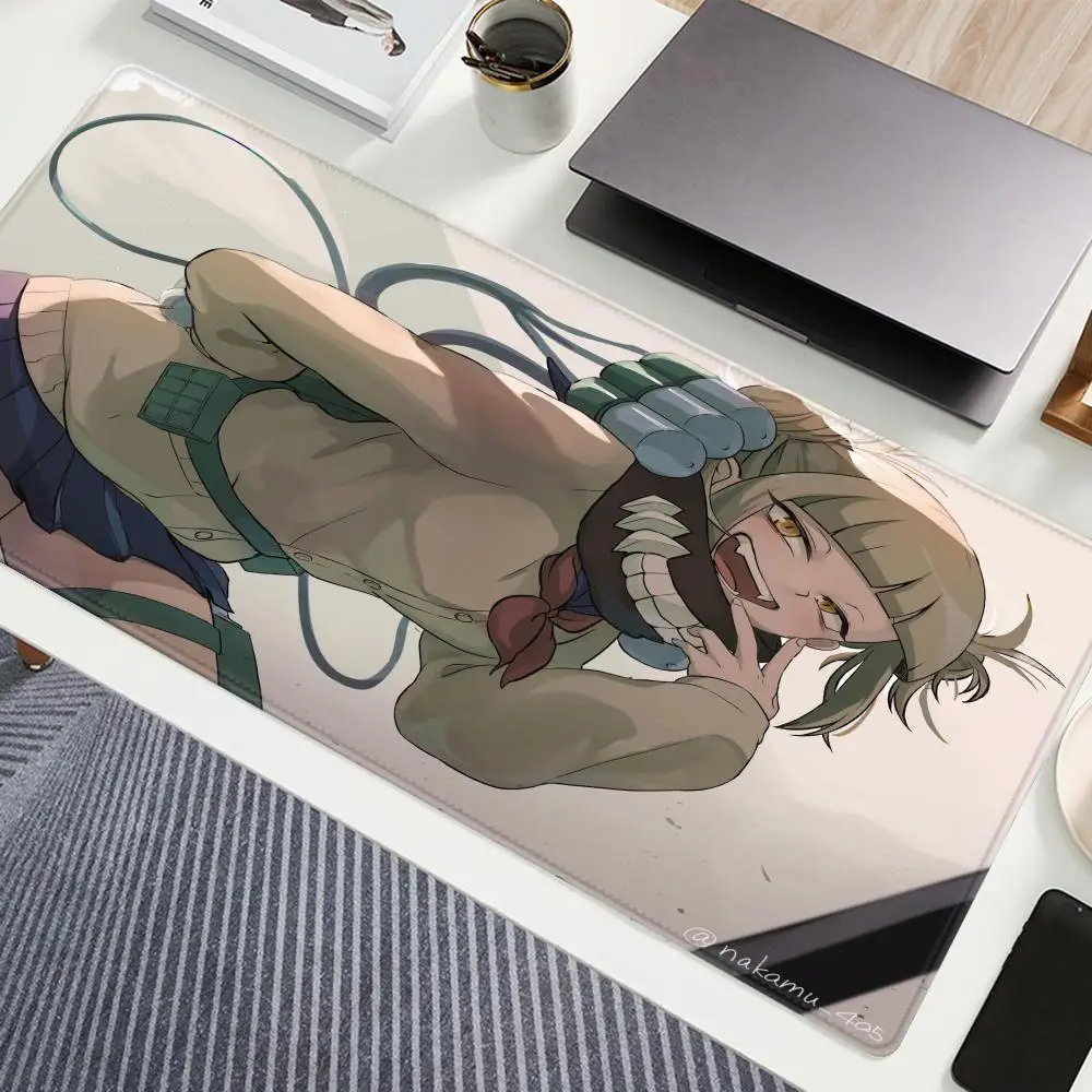 Anime girl H Himiko Toga Mousepad Mouse Mat With Pad gaming accessories Prime Gaming XXL Keyboard Pad Stitch Padding Mat