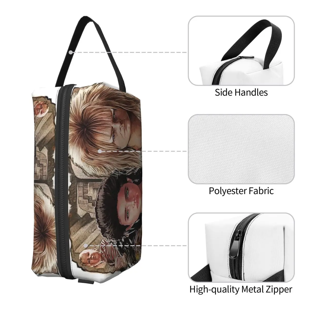 Enter The Labyrinth 化粧バッグ 化粧品オーガナイザー ストレージ Dopp キット トイレタリー化粧品バッグ 女性用 美容 トラベル ペンシルケース