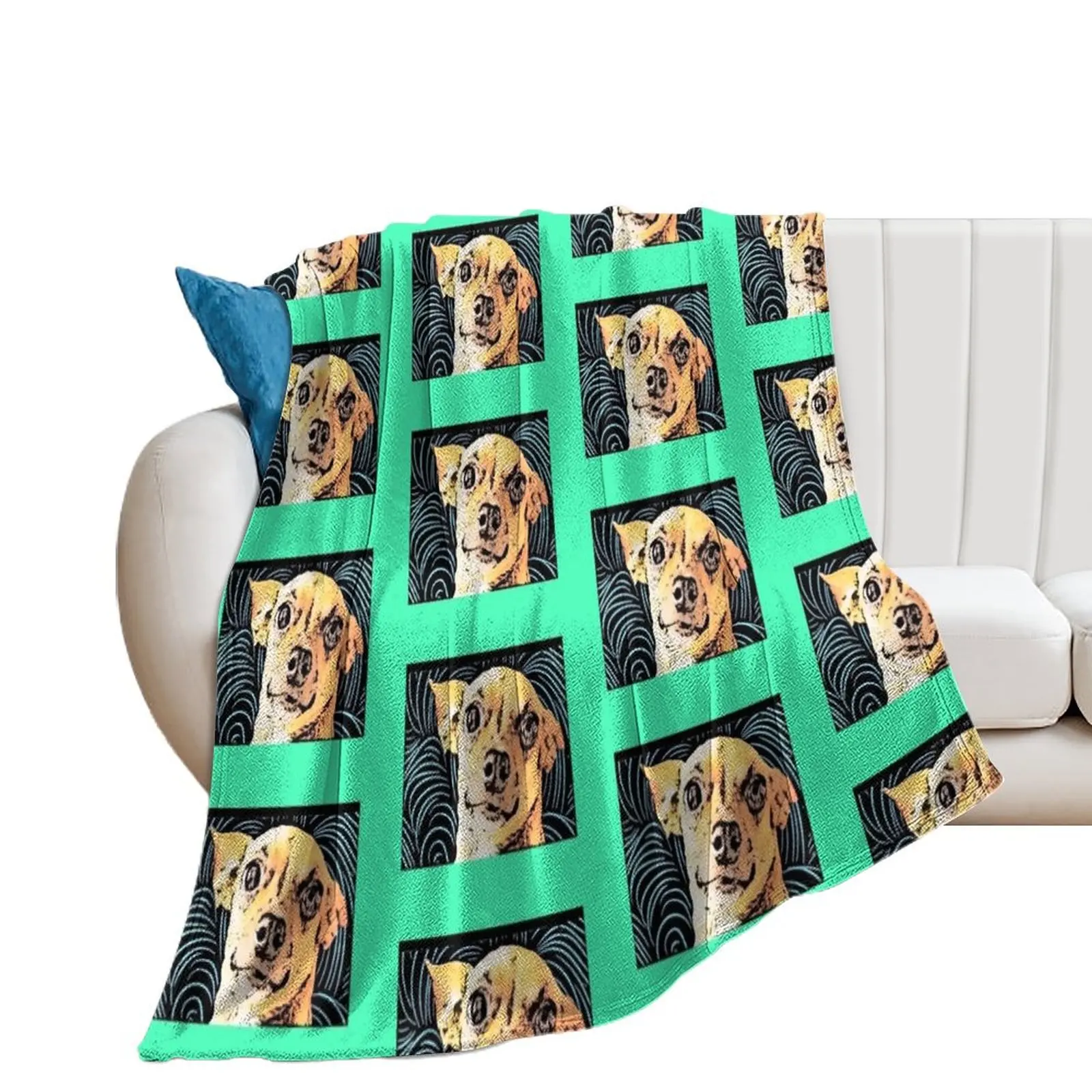 Chiweenie Love Throw Blanket Camping Thermal Blankets