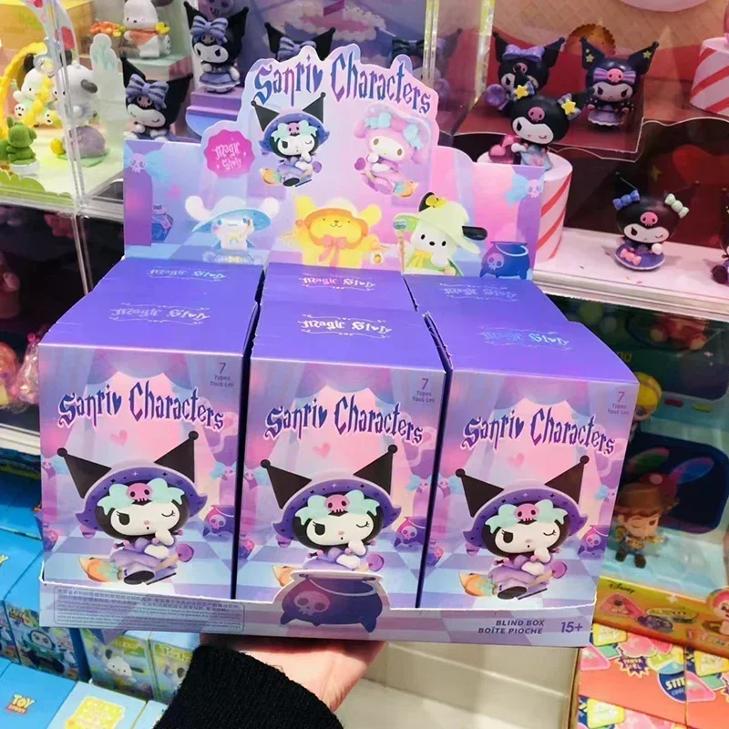 Sanrio Magic Stille Serie Blinde Doos Kuromi Cinnamoroll Treind My Melody Mystery Box Schattige Decoratie Collectibl Speelgoed Voor Meisjes