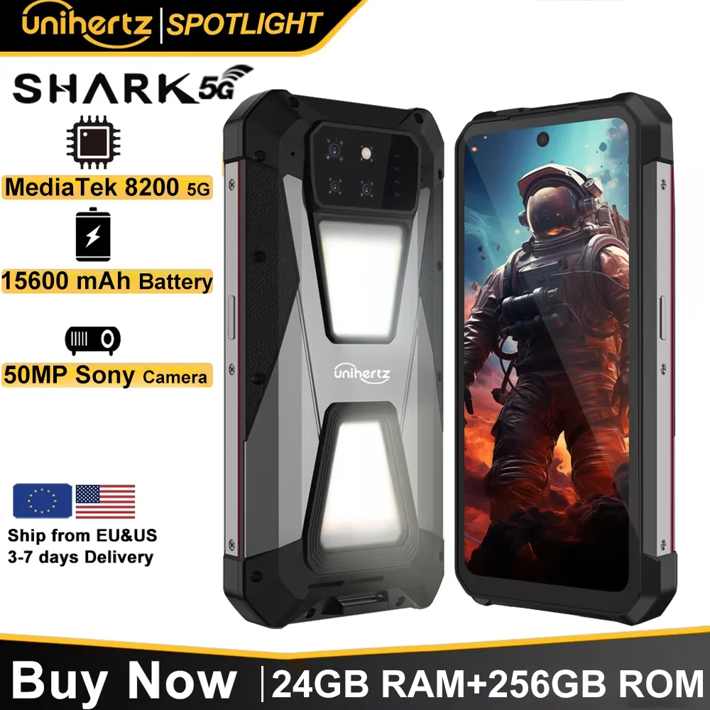 Unihertz SHARK, прочный смартфон на базе Android 5G