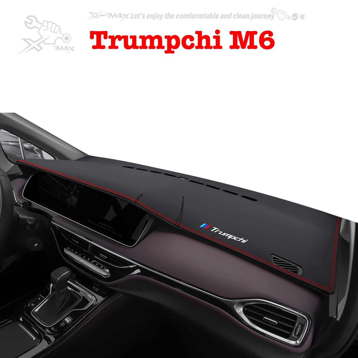 Left-hand Drive Car Dashboard Mat For Trumpchi M6 PRO 2019-2024 Light Blocking Pad Center Console Dash Mat Sunshield Protector