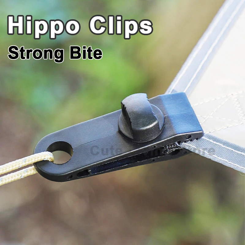 10/20/50pcs Strong Bite Tent Clips Outdoor Tarpaulin Clips Windproof Fixed Camping Tent Clamping Clips Sturdy Tent Clips