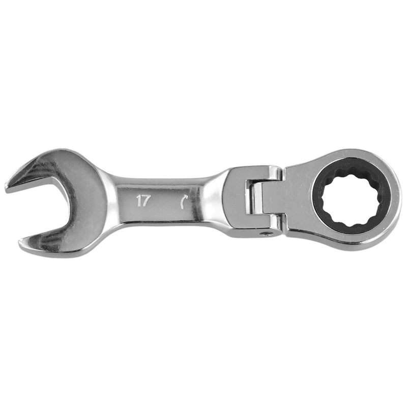 

Ключ с храповым механизмом с короткой ручкой и подвижной головкой, быстрый открытый ключ двойного назначения, аппаратный инструмент, трудосберегающий гаечный ключ-розничная торговля