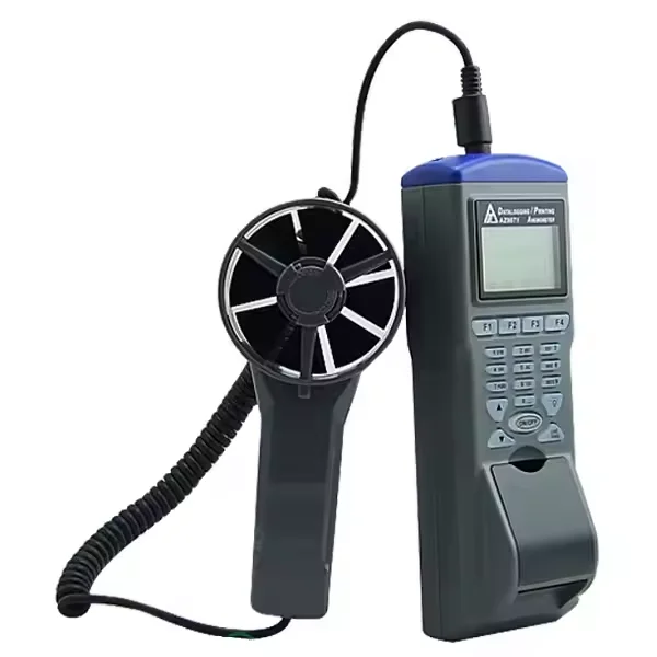 AZ9871 Handheld Pocket Wind Speed 0.3~35m/s Digital Anemometer Wind Speed Meter Single Point Measurement Time Printing Function