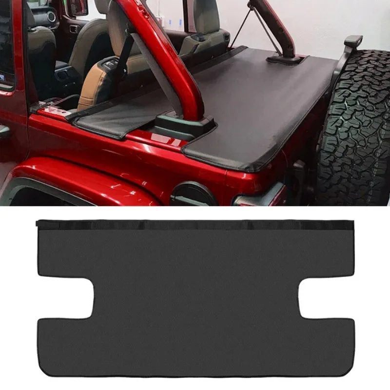 

Trunk Cover Compatible with Jeep Wrangler JK JL Tonneau Cargo Cover Tailgate Back Toncover for JKU Unlimited JL JLU 4 Door Black
