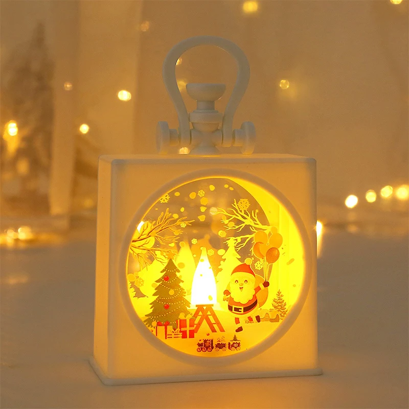 Christmas Decoration Led Night Light Hand held Small Oil Lamp Desktop Window Display Creative Children\'s Gift Small Night Lights