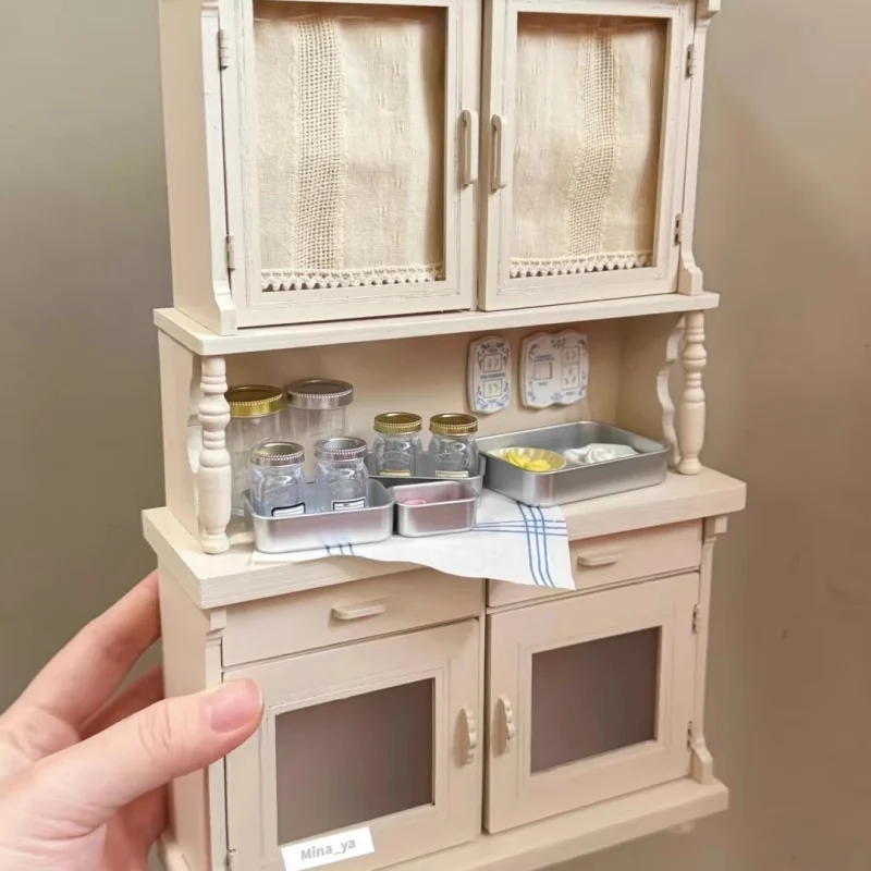 1/6 بيت الدمية نموذج صغير اكسسوارات الأثاث المنمنمات الرجعية المقبس التبديل مجموعة Bjd Ob11 Gsc Blyth الجندي Lol المشهد ديكور