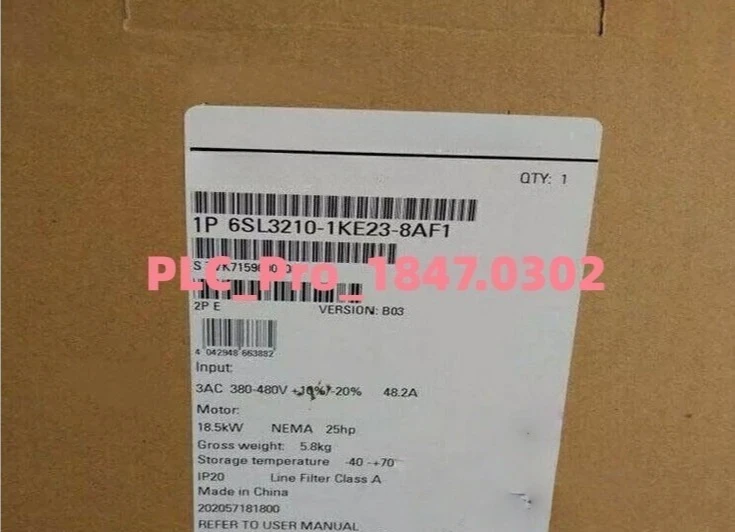 6SL3210-1KE23-8AF1 1PCS Brand New  6SL3210-1KE23-8AF1 Fast Shipment