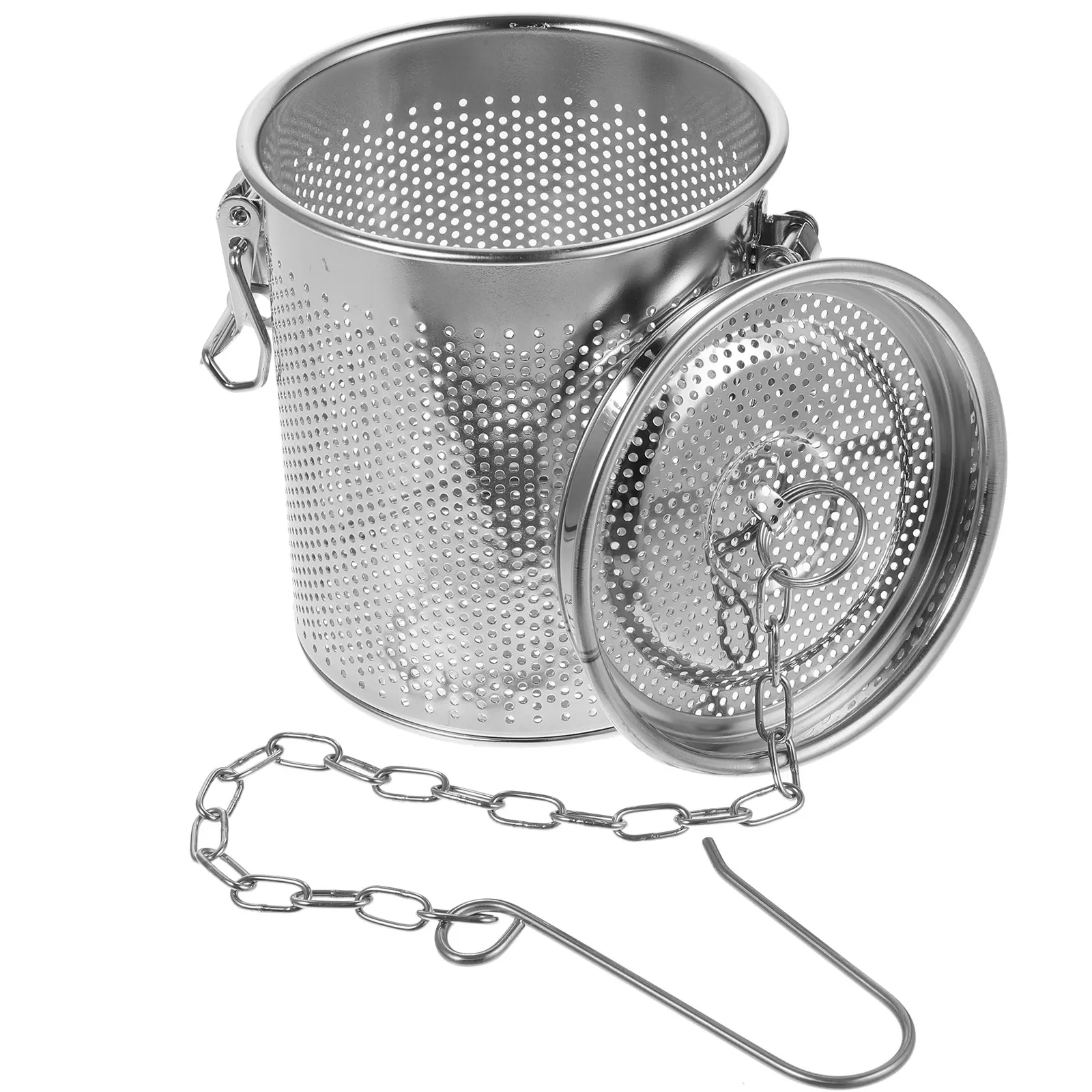 Stainless Steel Spice Strainer Tea Infuser Seasoning Basket for Soup Broth Brine Stew Pot Kitchen