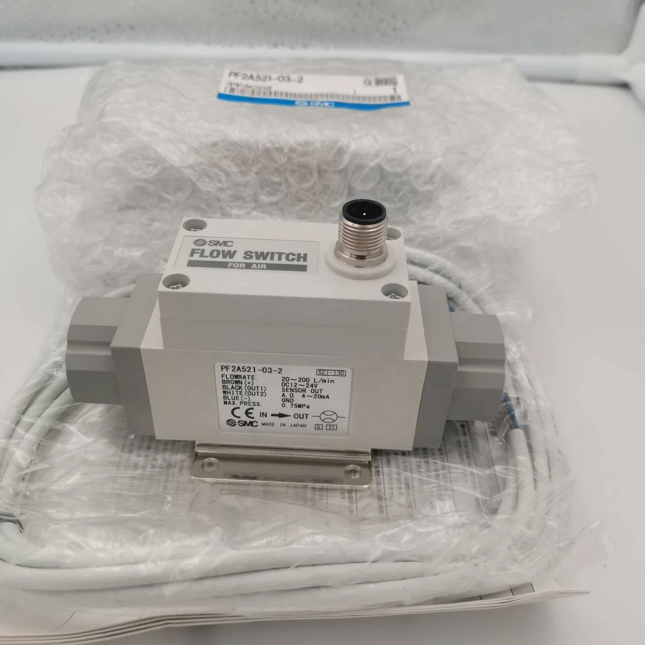 Original SMC Genuine Air Flow Switch PF2A550-02-1 PF2A721-03-27 Separate Digital Flow Switch