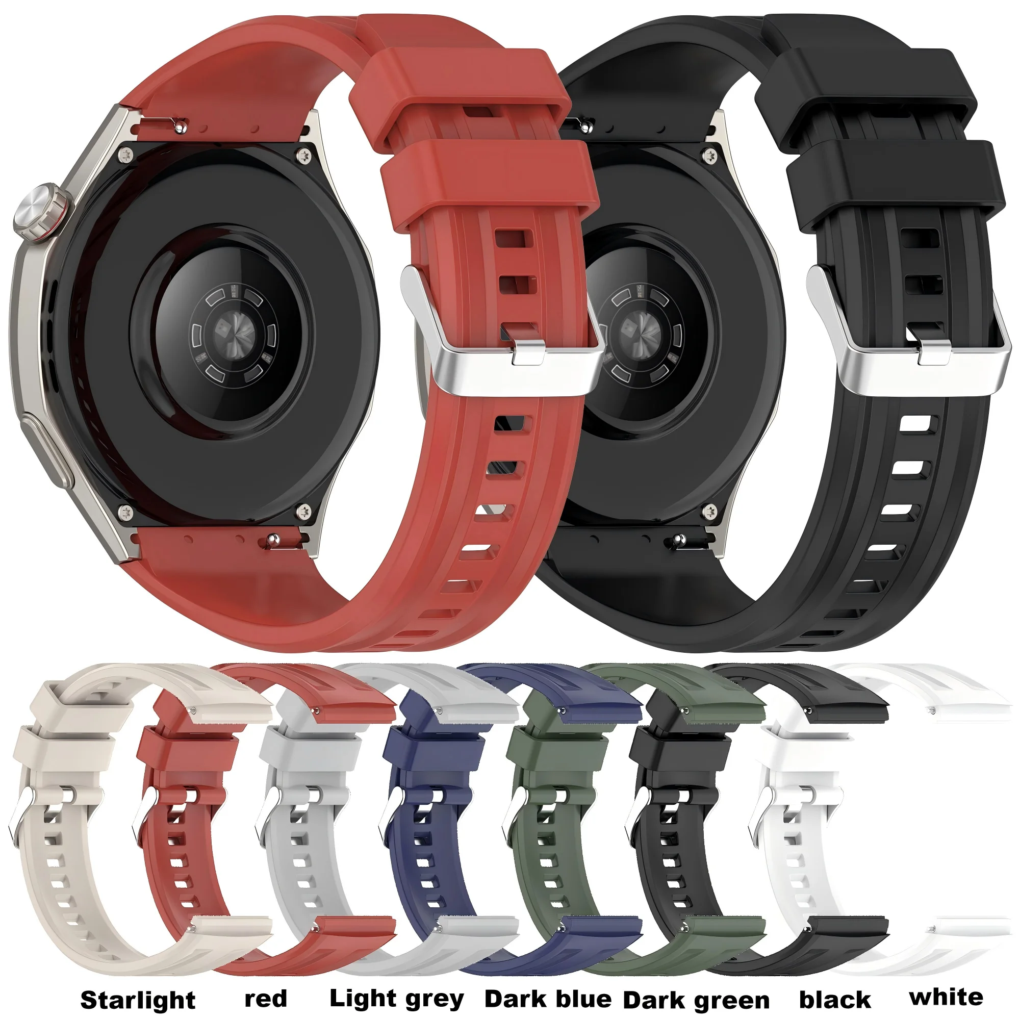 Cinturino per orologio in silicone tinta unita per Huawei Watch GT6 pro 46mm cinturino per Huawei Watch GT 6 pro cinturino per orologio accessorio