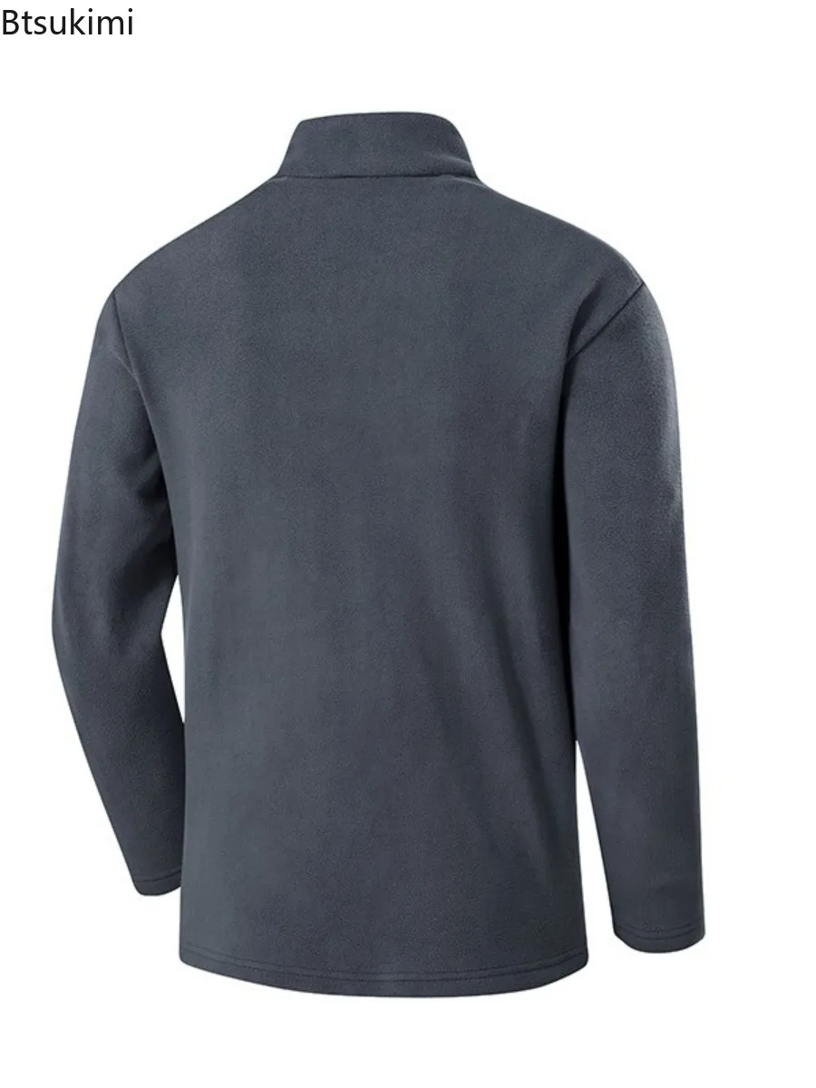 2025 New Autumn Winter Men's Velvet Jackets Outdoor Hiking Warm Jacket Coats Mens Fans Training Jackets Windproof Pullover Tops